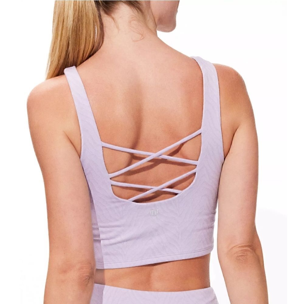 EleVen by Venus Williams Women's Heartbreaker Midi Tank Top in Purple Size Small
